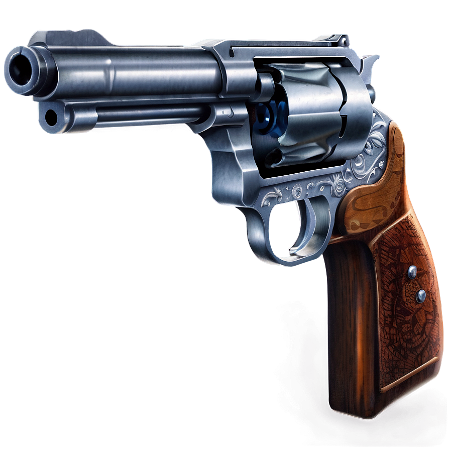 Revolver With Pearl Handle Png Wad PNG Image