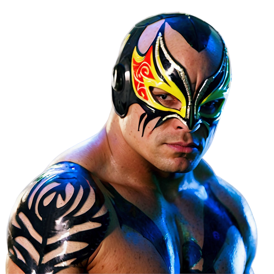 Rey Mysterio Luchador Mask PNG Image