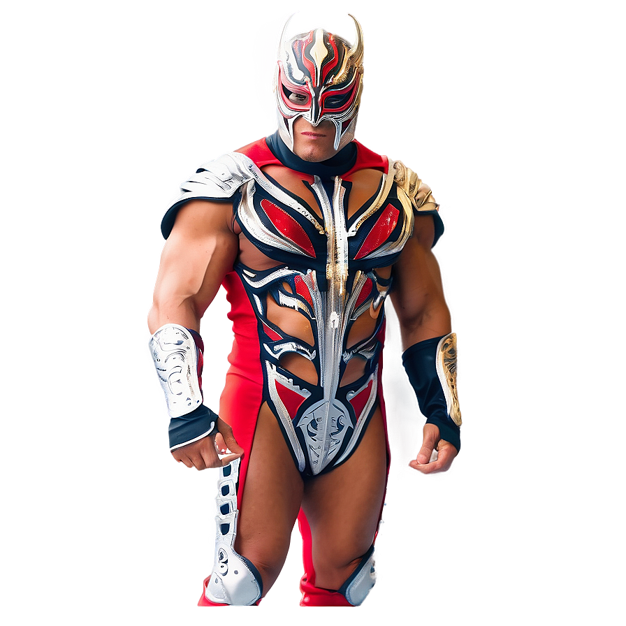 Rey_ Mysterio_ Wrestling_ Pose PNG Image