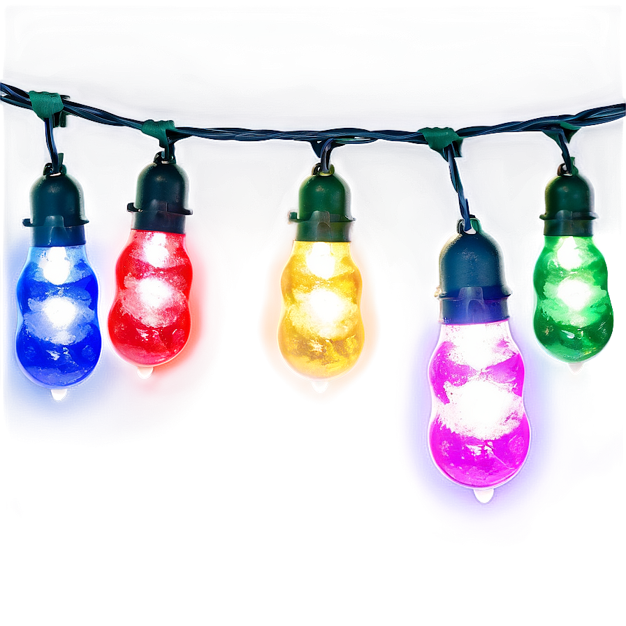 Rgb Christmas String Lights Png 30 PNG Image