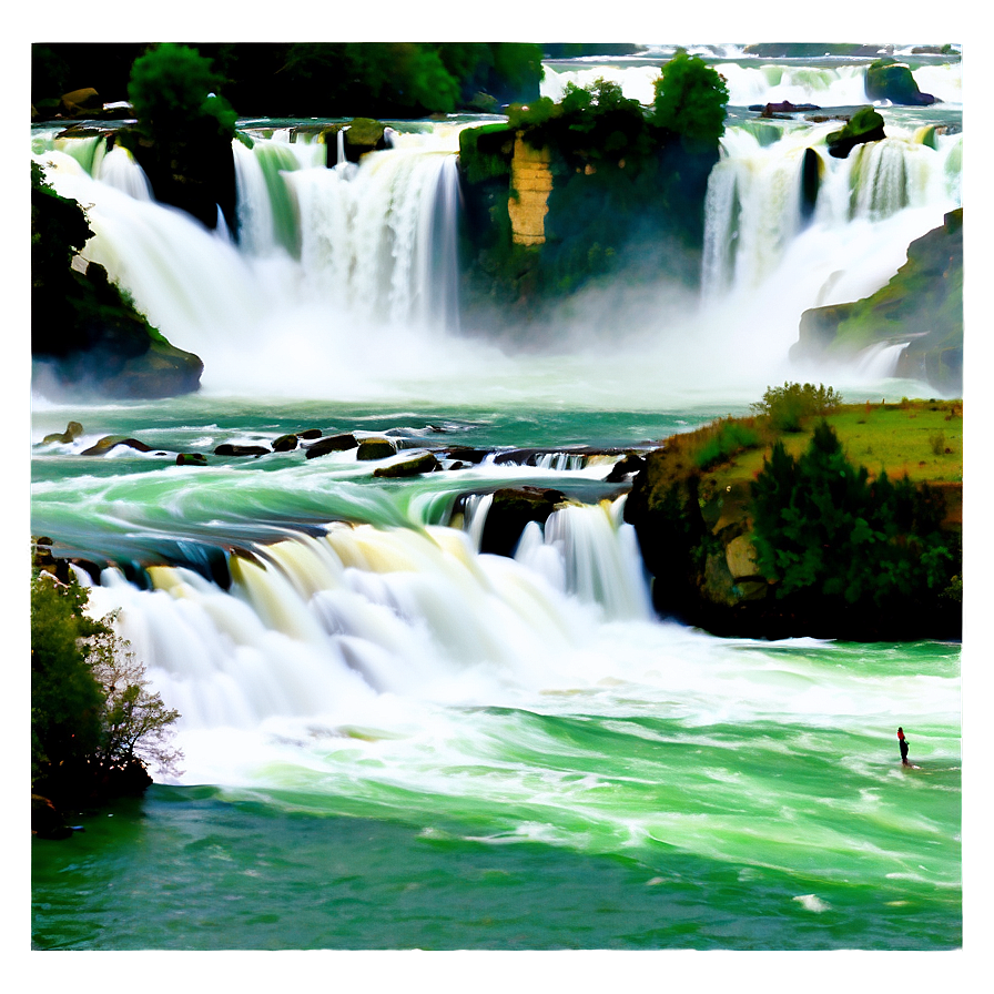 Rhine Falls Natural Beauty Png 06232024 PNG Image