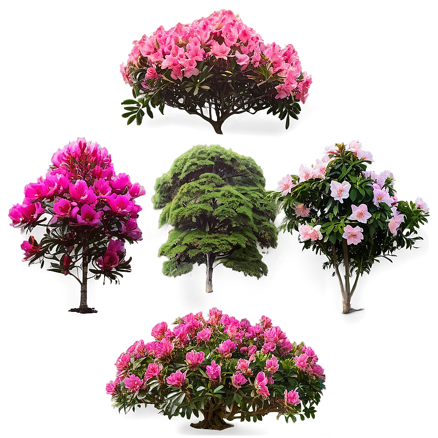 Rhododendron Garden Png Xkt PNG Image