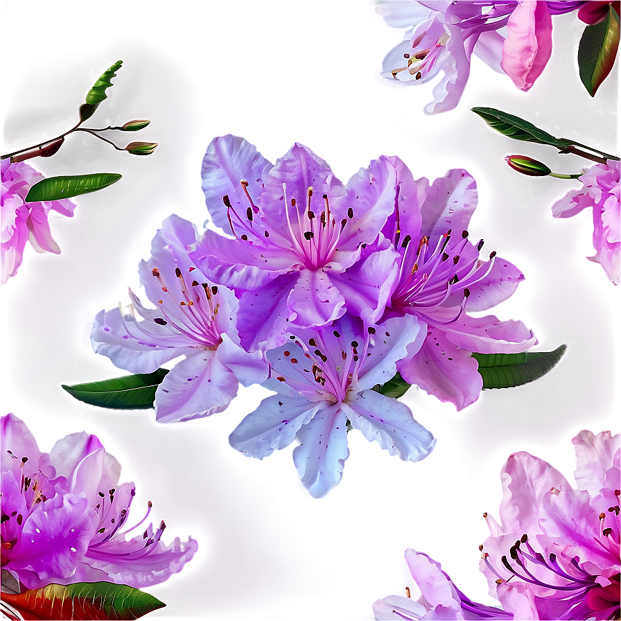 Rhododendron Pattern Png 73 PNG Image