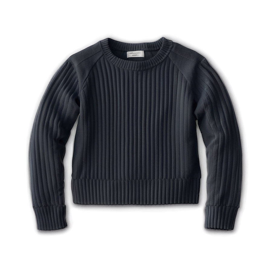 Ribbed Crewneck Sweater Png 79 PNG Image