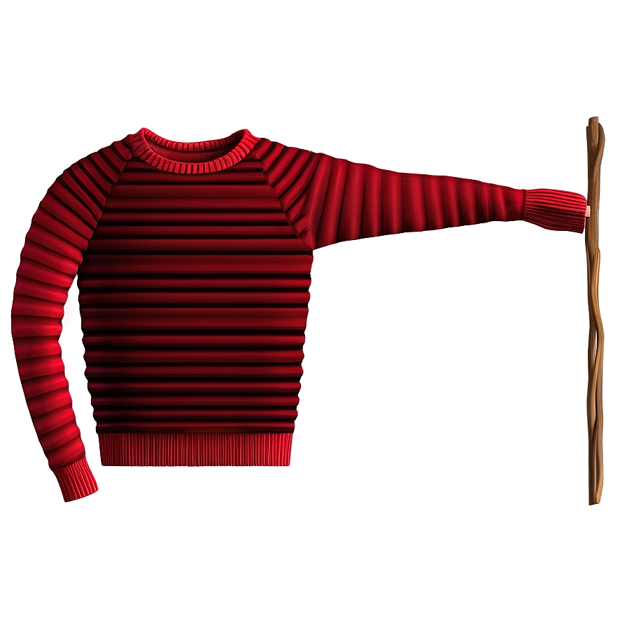 Ribbed Red Sweater Png 93 PNG Image