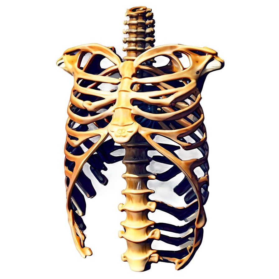 Ribcage And Thoracic Bones Png Qqu PNG Image