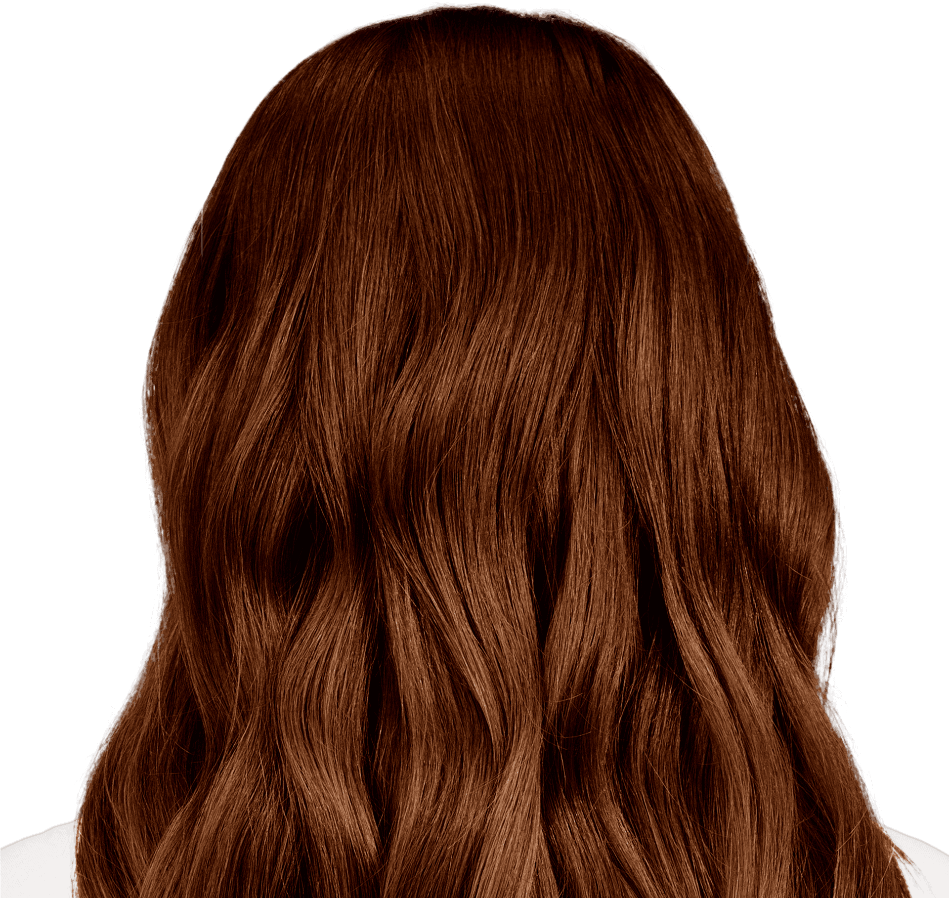 Rich Brown Wavy Hair Texture PNG Image