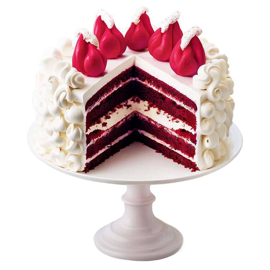 Rich Red Velvet Cake Png Hab PNG Image