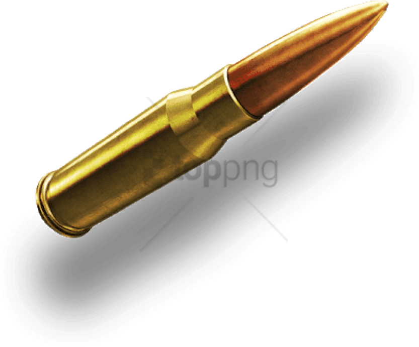 Rifle Cartridgeon Dark Background PNG Image