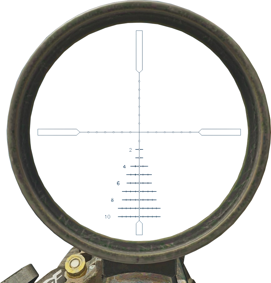 Riflescope Crosshair View PNG Image