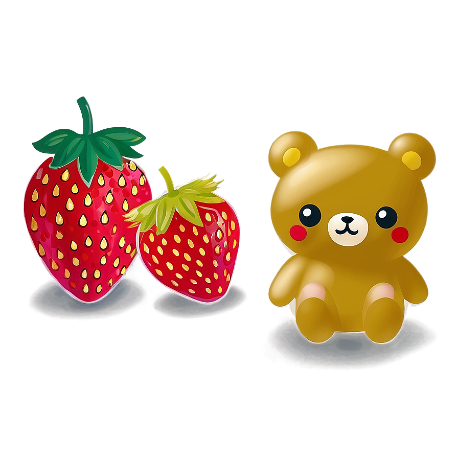 Rilakkuma And Strawberry Png 05062024 PNG Image