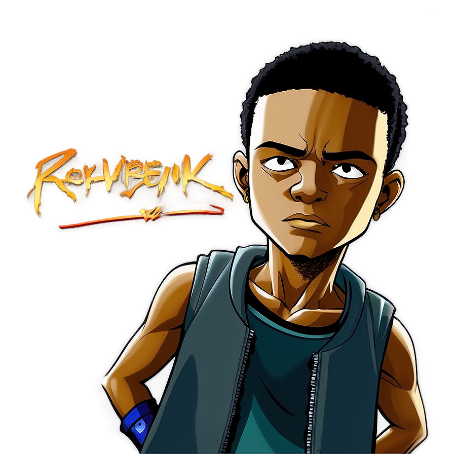 Riley Freeman Boondocks Stance Png Yxg PNG Image