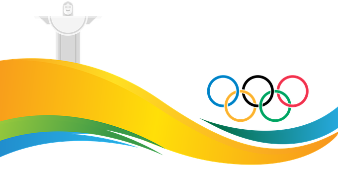 Rio Olympics Christ Redeemerand Rings PNG Image