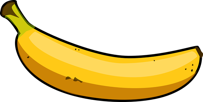 Ripe Banana Vector Illustration PNG Image