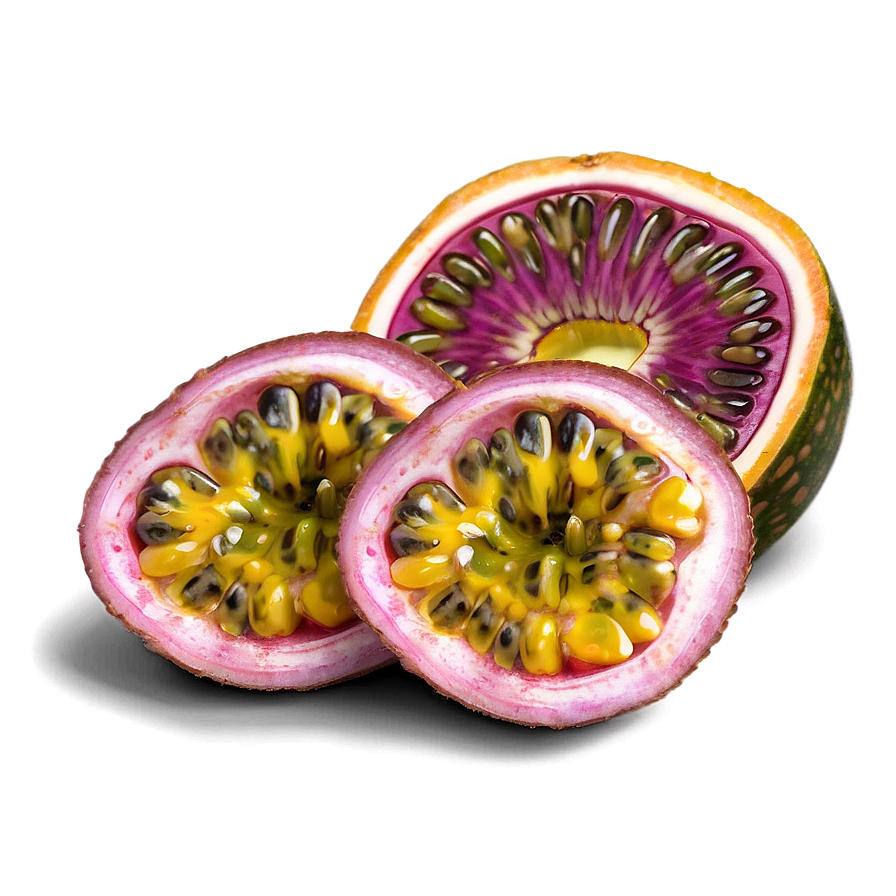 Ripe Passion Fruit Slice Png Qpi44 PNG Image