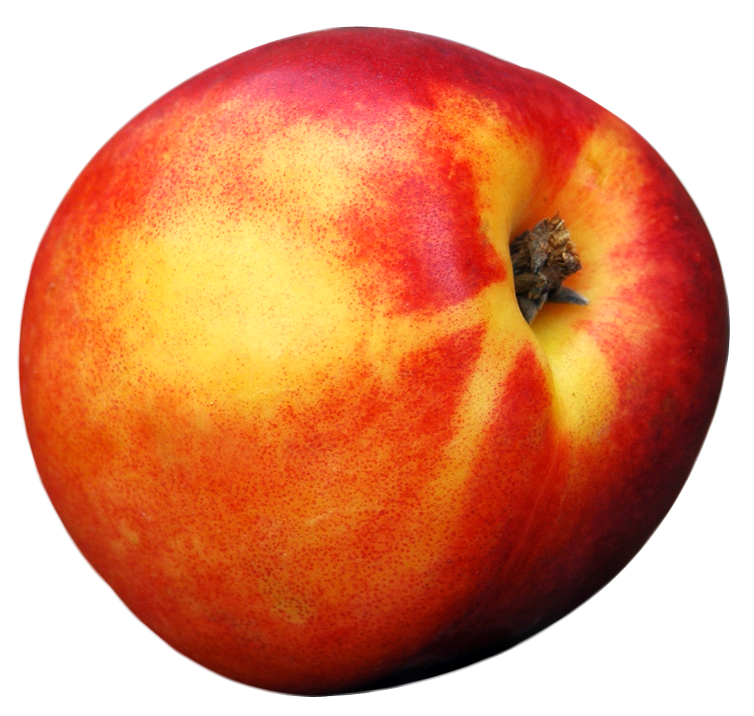 Ripe Peach Isolated Background PNG Image