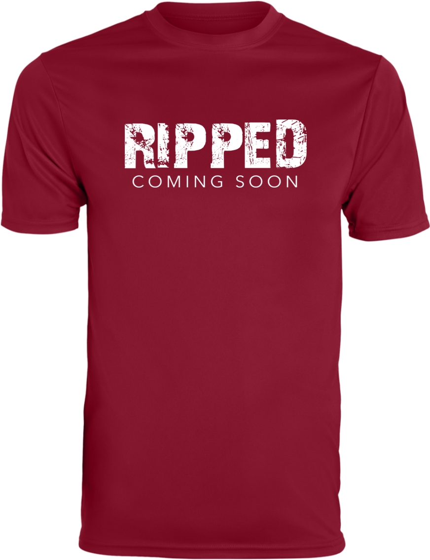 Ripped Coming Soon T Shirt Design PNG Image