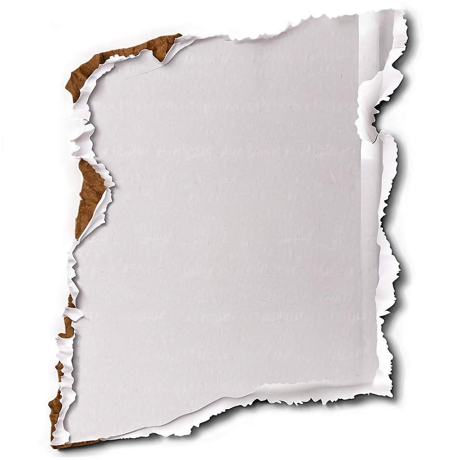 Ripped Edge Paper Design Png 12 PNG Image