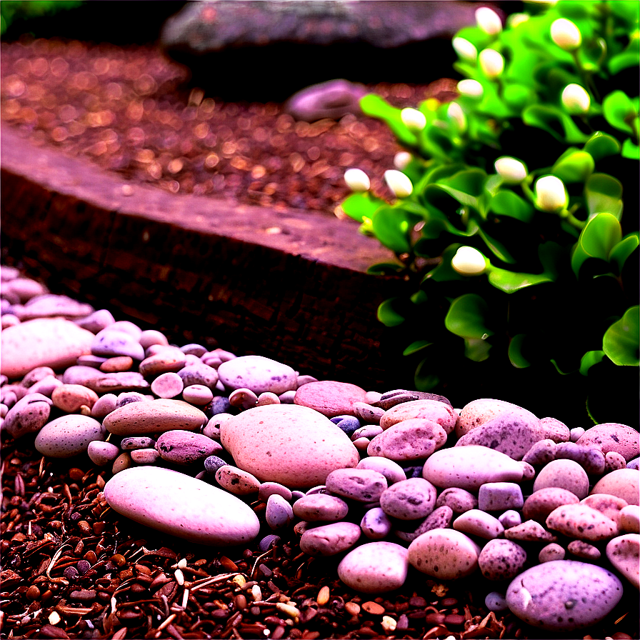 River Rock Edging Inspiration Png Ahh PNG Image