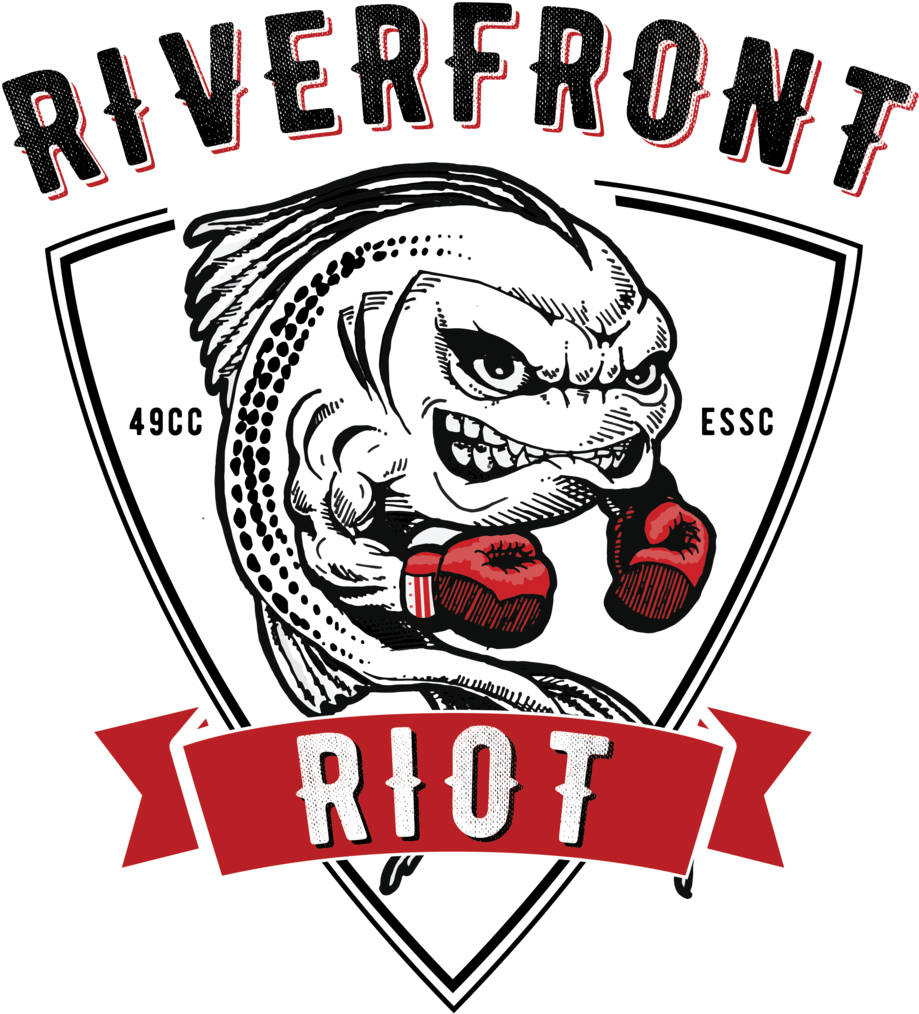 Riverfront Riot Fish Boxing Logo PNG Image