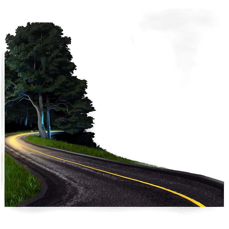 Road At Night Png Ggj PNG Image