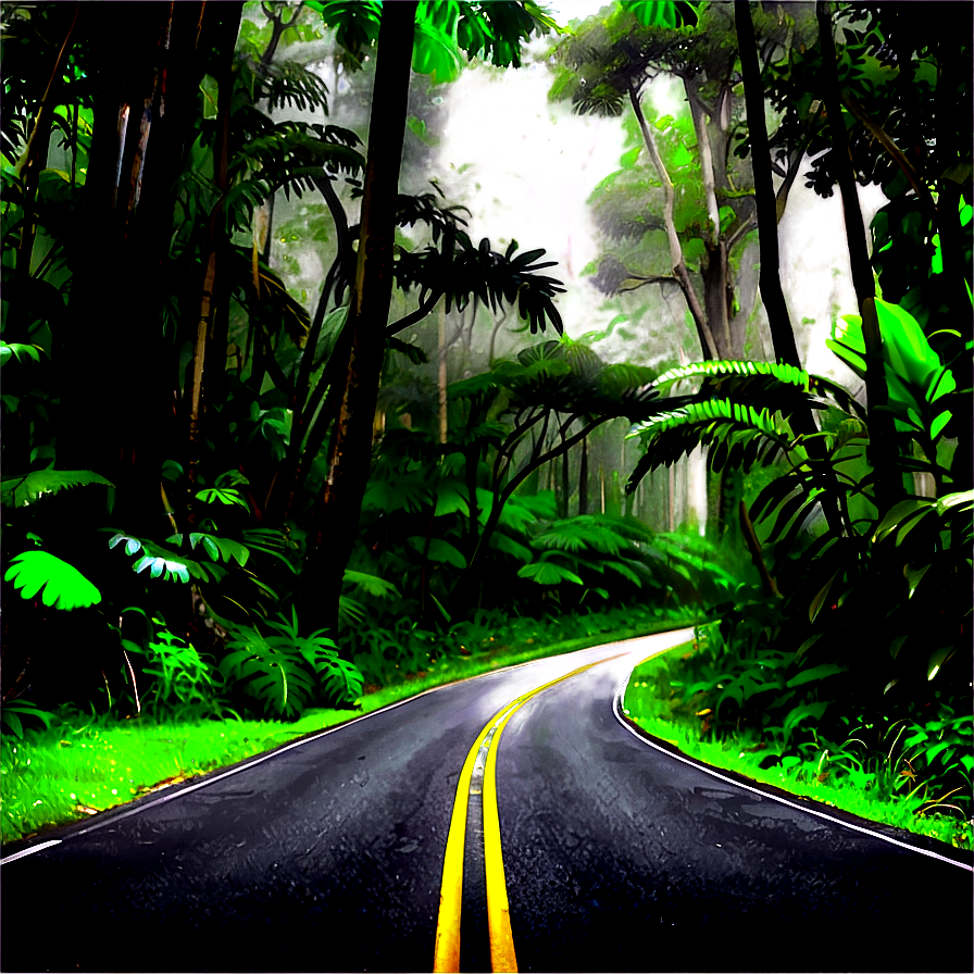 Road In Rainforest Png Taq PNG Image