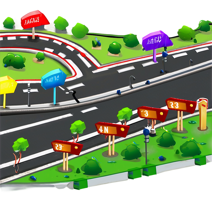 Road Map Design Png Uek45 PNG Image