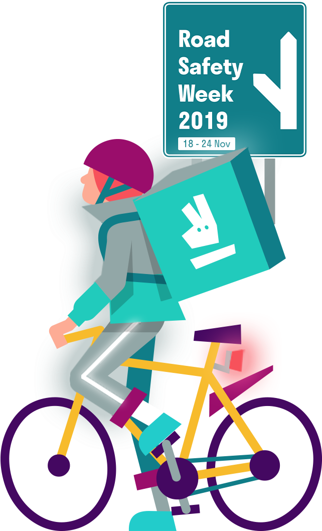 Road Safety Week2019 Cyclist Poster PNG Image