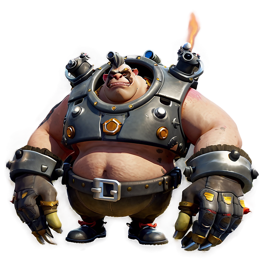 Roadhog Overwatch 2 Model Png Piv55 PNG Image