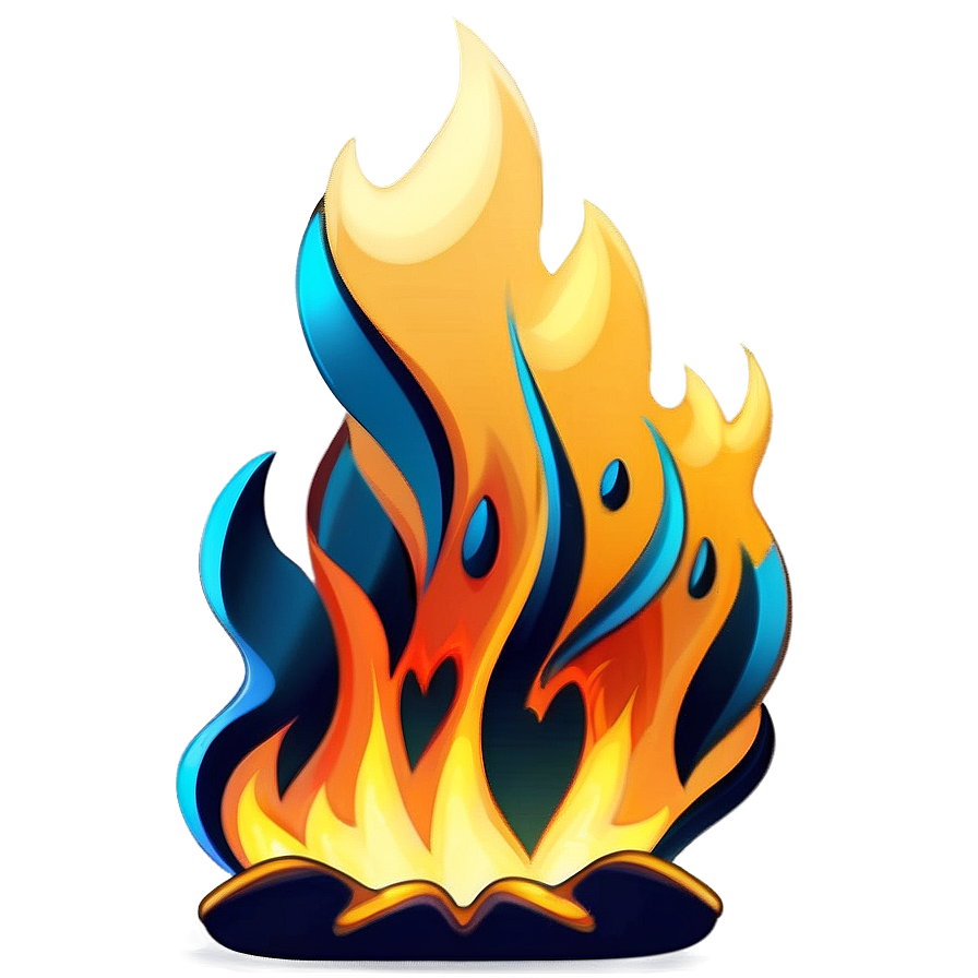 Roaring Fire Emoji Icon Png Tgg PNG Image