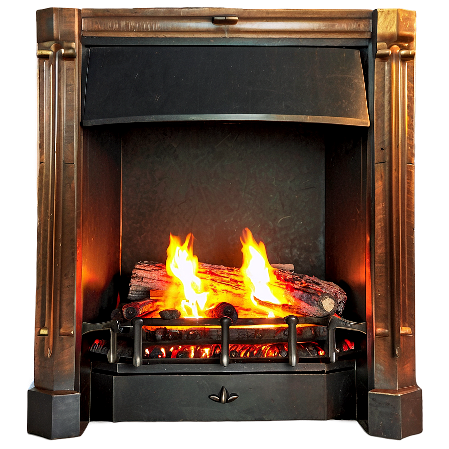 Roaring Fireplace Png C PNG Image