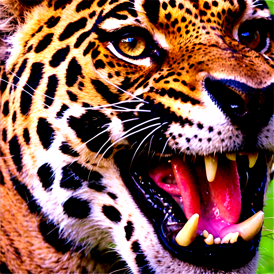 Roaring Jaguar Png Dhe PNG Image