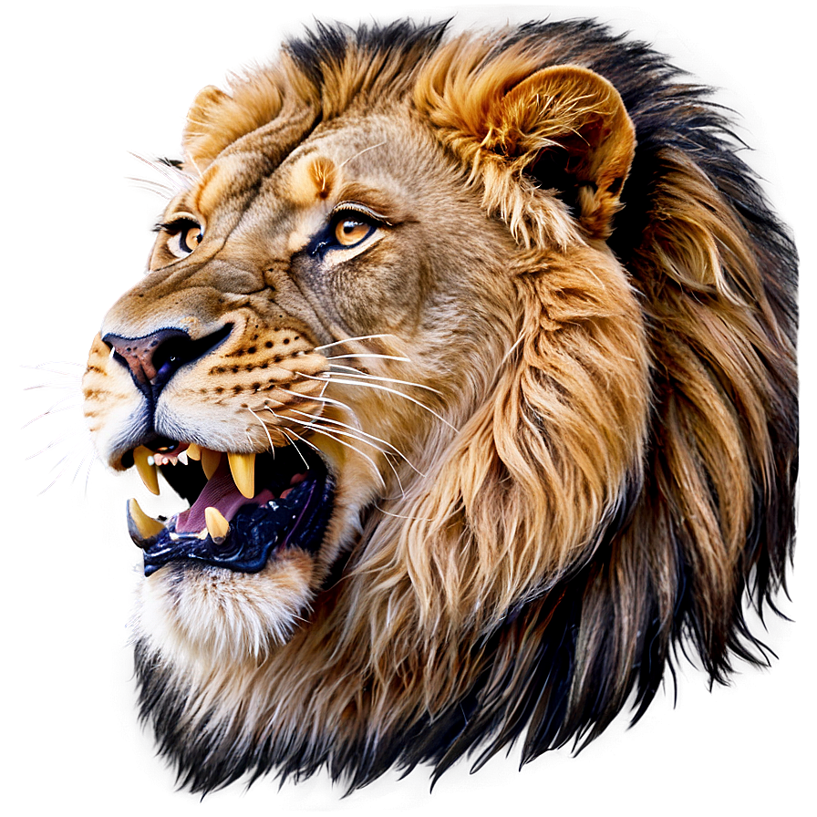 Roaring Lion Portrait Png 05032024 PNG Image