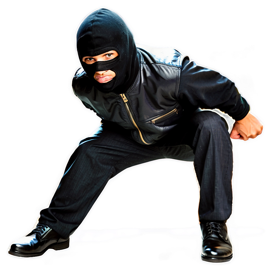 Robber Tiptoeing Png 06212024 PNG Image