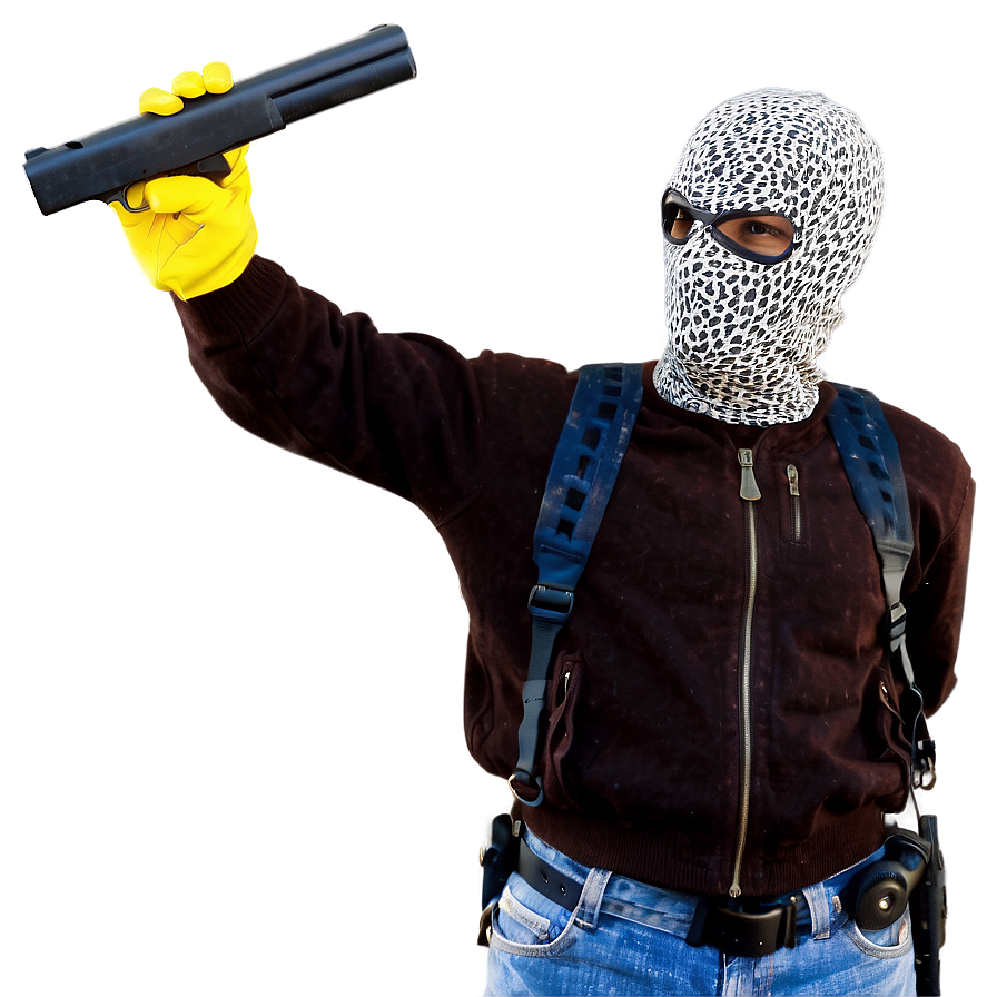 Robber With Burglar Tools Png 06212024 PNG Image