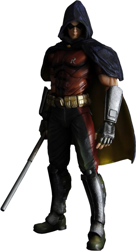 Robin Figurein Action Pose PNG Image