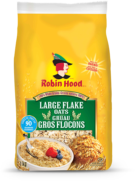 Robin Hood Large Flake Oats Package PNG Image