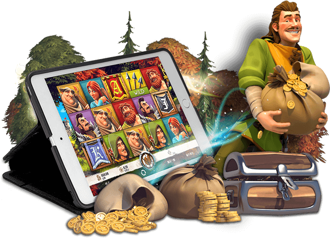 Robin Hood Mobile Slot Game PNG Image