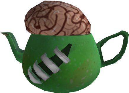 Roblox Brain Teapot Hat PNG Image