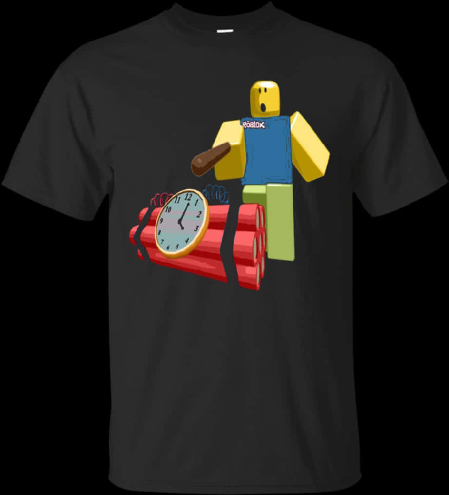 Roblox Character T Shirt Design PNG Image