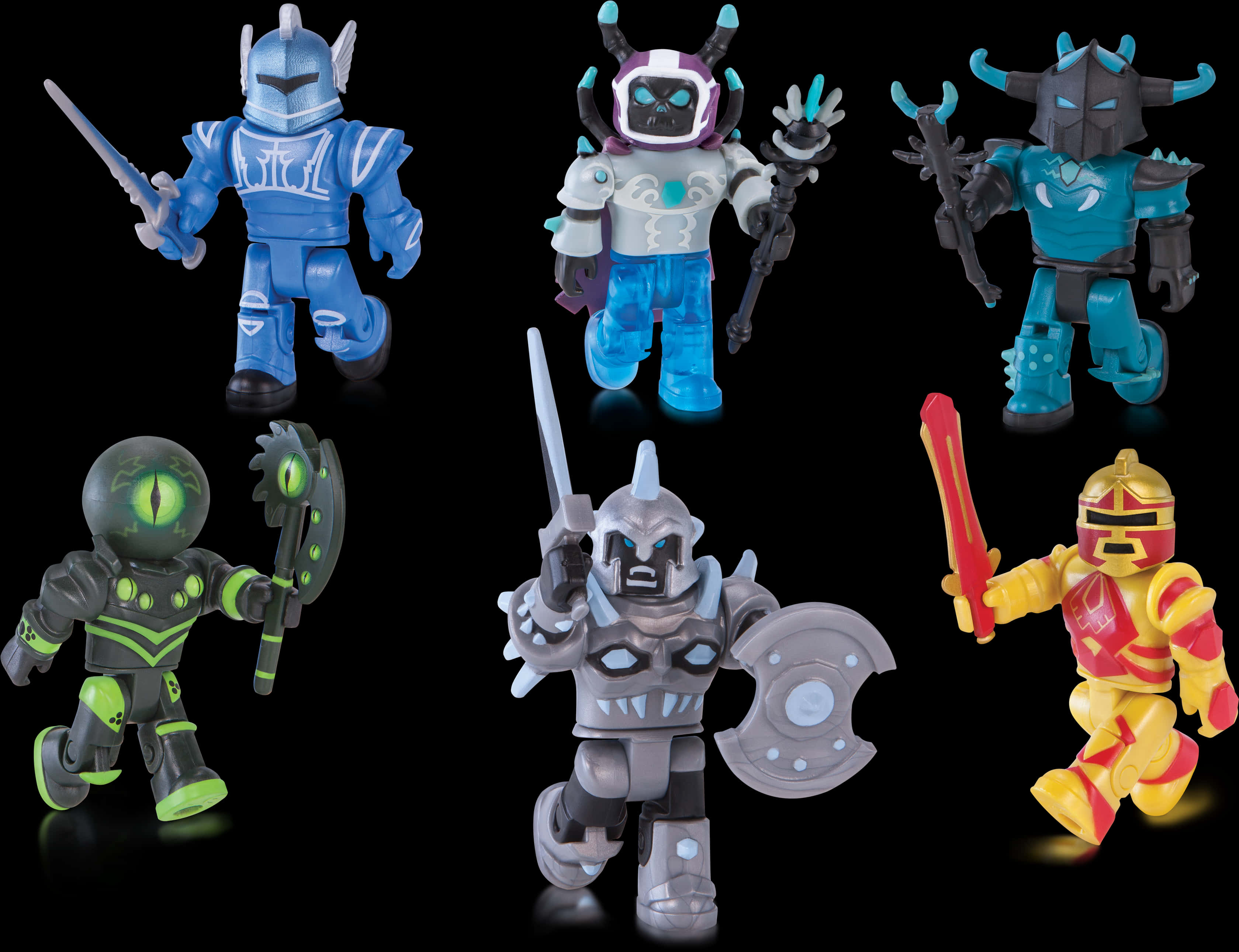 Roblox Figurines Action Poses PNG Image