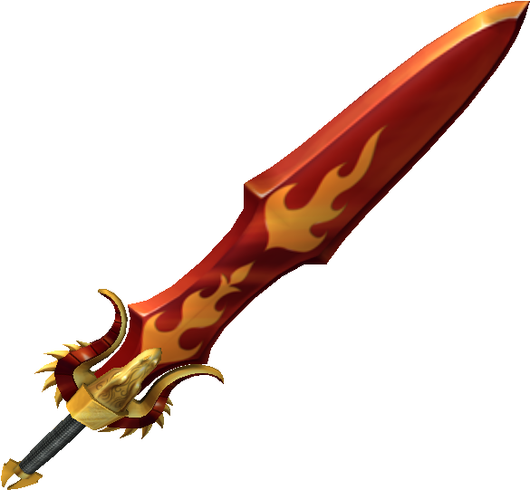 Roblox_ Flaming_ Sword_ Item PNG Image