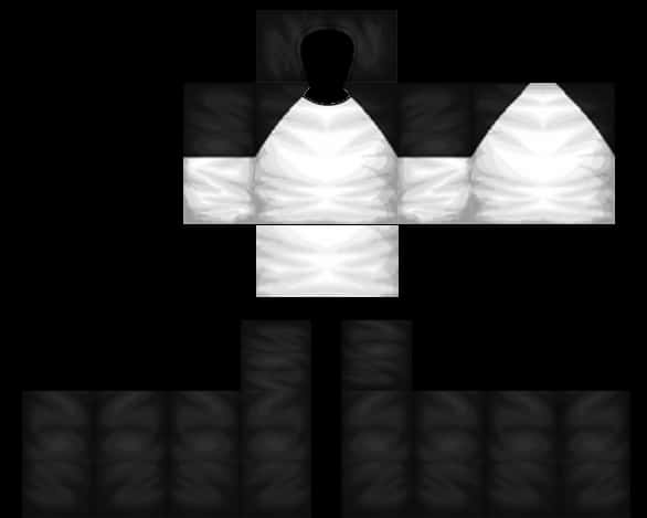 Roblox Shirt Template Blackand White PNG Image