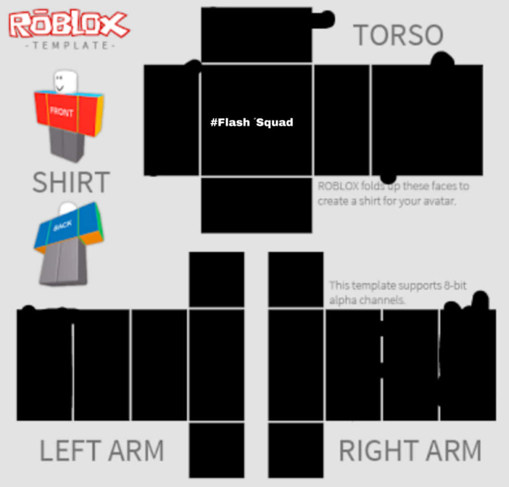 Roblox Shirt Template Flash Squad PNG Image