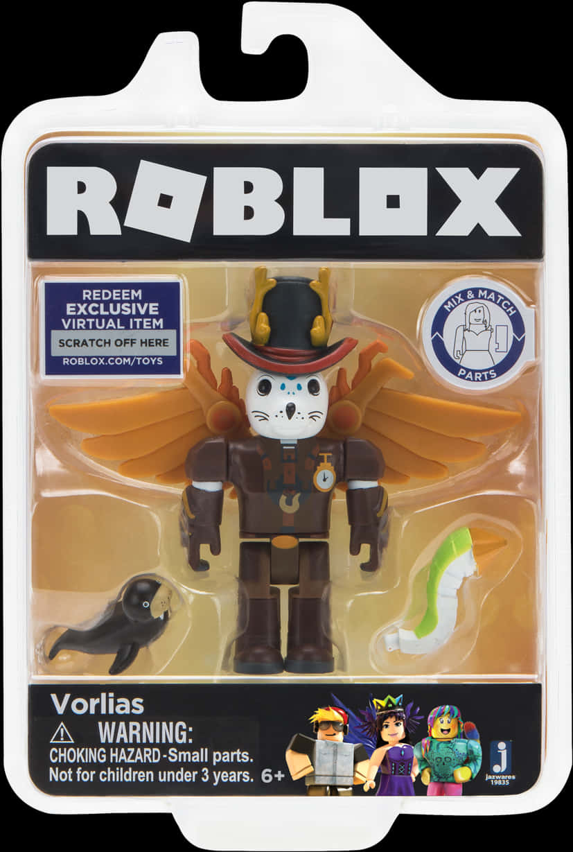 Roblox Vorlias Action Figure Packaging PNG Image