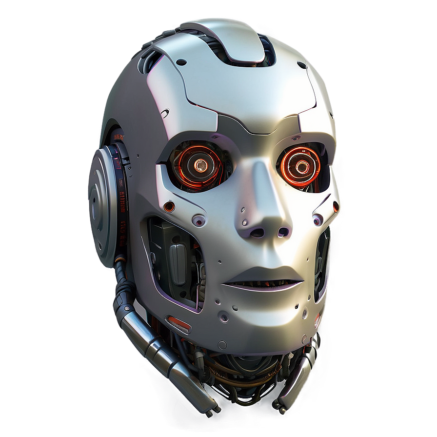 Robot Face Mask Png Svd PNG Image