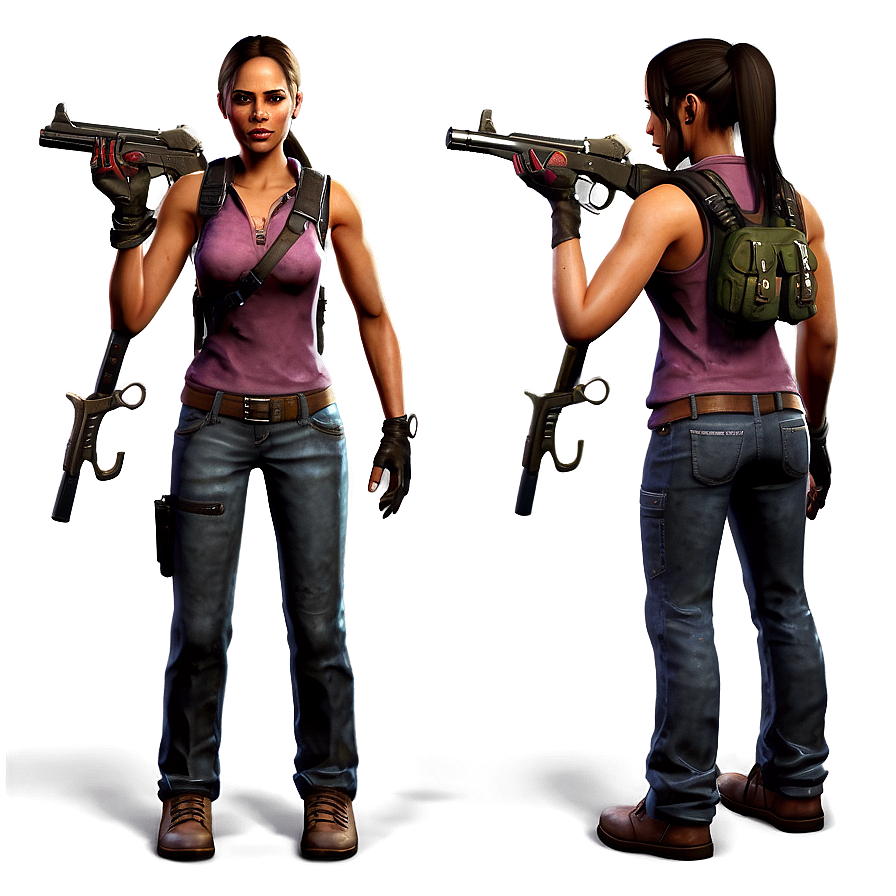 Rochelle Left 4 Dead 2 Character Png 68 PNG Image