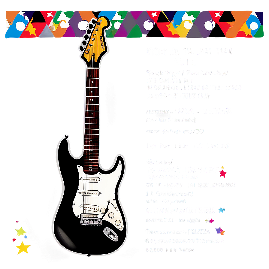 Rock Star Party Invitation Png Suj PNG Image