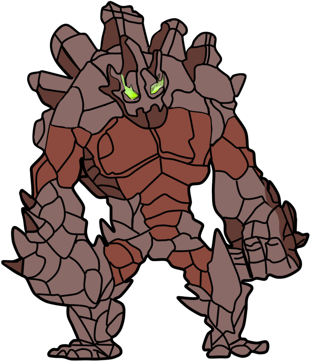 Rock Type Creature Illustration PNG Image