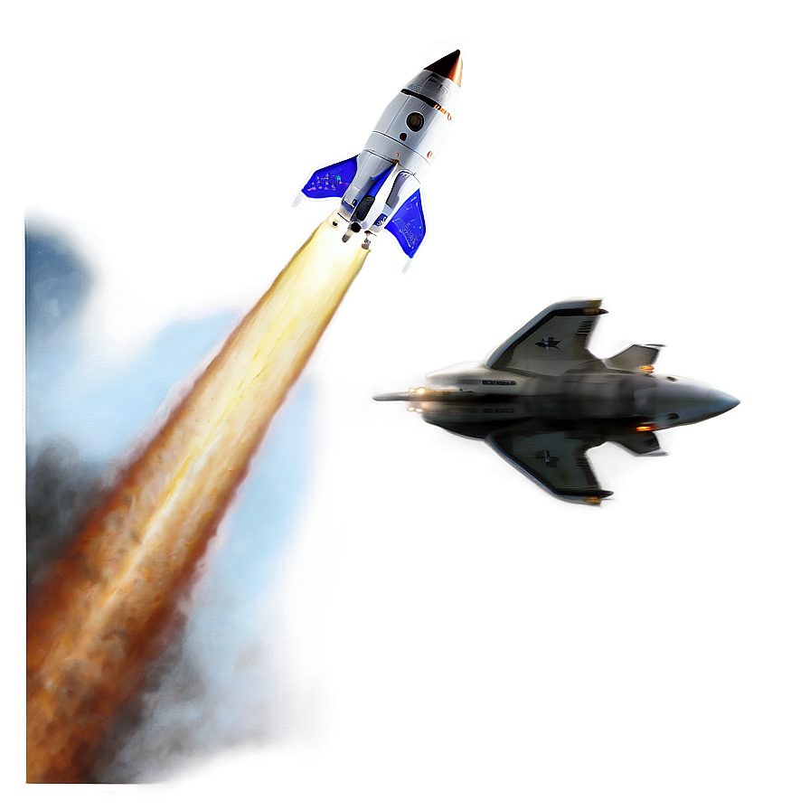 Rocket In Flight Png 3 PNG Image